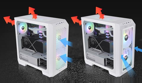 Thermaltake View 300 MX Snow TG ARGB Motherboard Sync E-ATX Mid